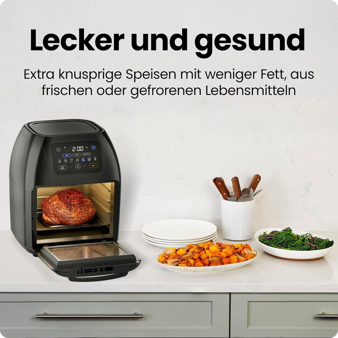 Elettrodomestici da cucina: Heissluftfritteuse Backofen 12 Liter mit Drehspiess – Nuovo e nell'imballaggio originale da St. Gallen venduto da sch_zsz7 3