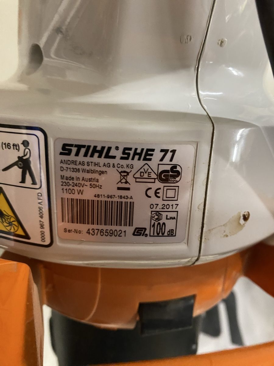 Stihl Alle Maschinen: Laubsauger STIHL SHE 71 – Gebraucht aus Langenthal von baer32 3