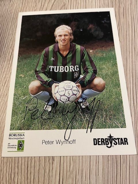 Autografi: Peter Wynhoff Autogrammkarte Borussia Mönchengladbach – Usato da Naters venduto da sch_9fvg