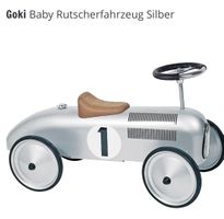 Goki rutscherfahrzeug silber race car toy geburtstag