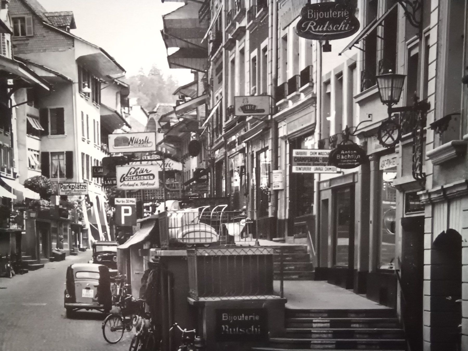 Cartoline postali: BE,  Thun Hauptgasse, No.1023 – Usato da Aarau Rohr venduto da mgvw 1