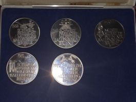 5 Silbermedaillen Freilichtmuseum Ballenberg  900er Silber