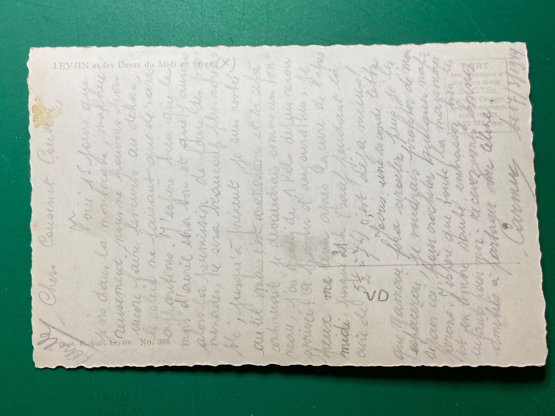 Cartoline postali: Leysin et les Dents du Midi – Usato da Steg VS venduto da _vinci_ 1