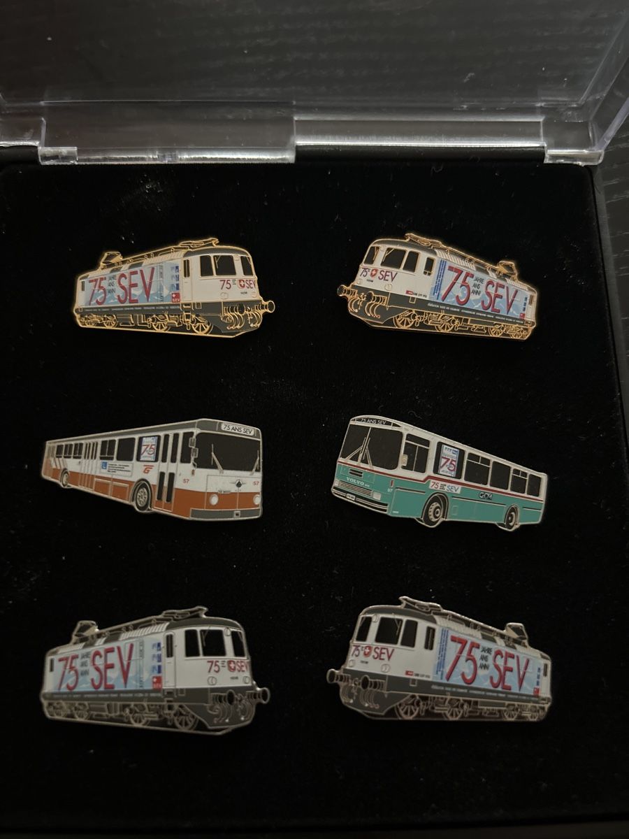 SBB/CFF/FFS Placchette & Badge: 75 Jahre SEV Schmid Müller – Usato da Uetendorf venduto da hoisle 1