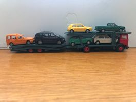Mercedes Autotransport LKW mit 6x VW