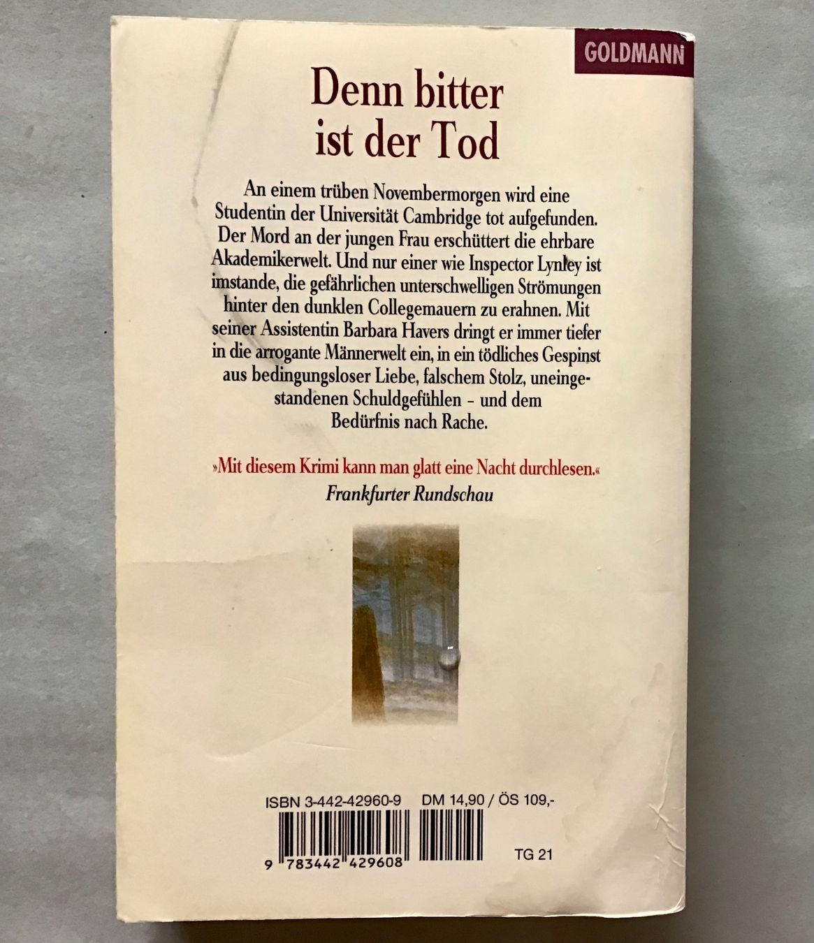 Bücher: Elizabeth George: Denn bitter ist der Tod – Gebraucht aus Bubendorf von Alpenheidi 1