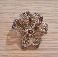 Vintage Brosche Anstecknadel in Blütenform