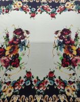 Stoff Baumwolle Jersey L1.35x1.27 Panel Bouquet classico