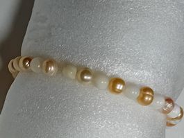 armband süsswasserperlen,,elastisch