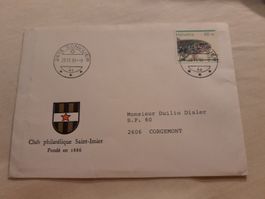 Enveloppe Suisse Sonvilier 28.11.1995 poisson