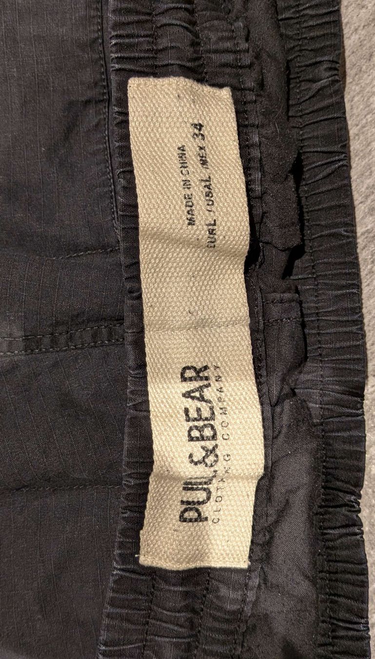 Pull&Bear Hosen: Pull&Bear Cargohose Herren Schwarz Grösse L – Gebraucht aus Staffelbach von dh5053 2