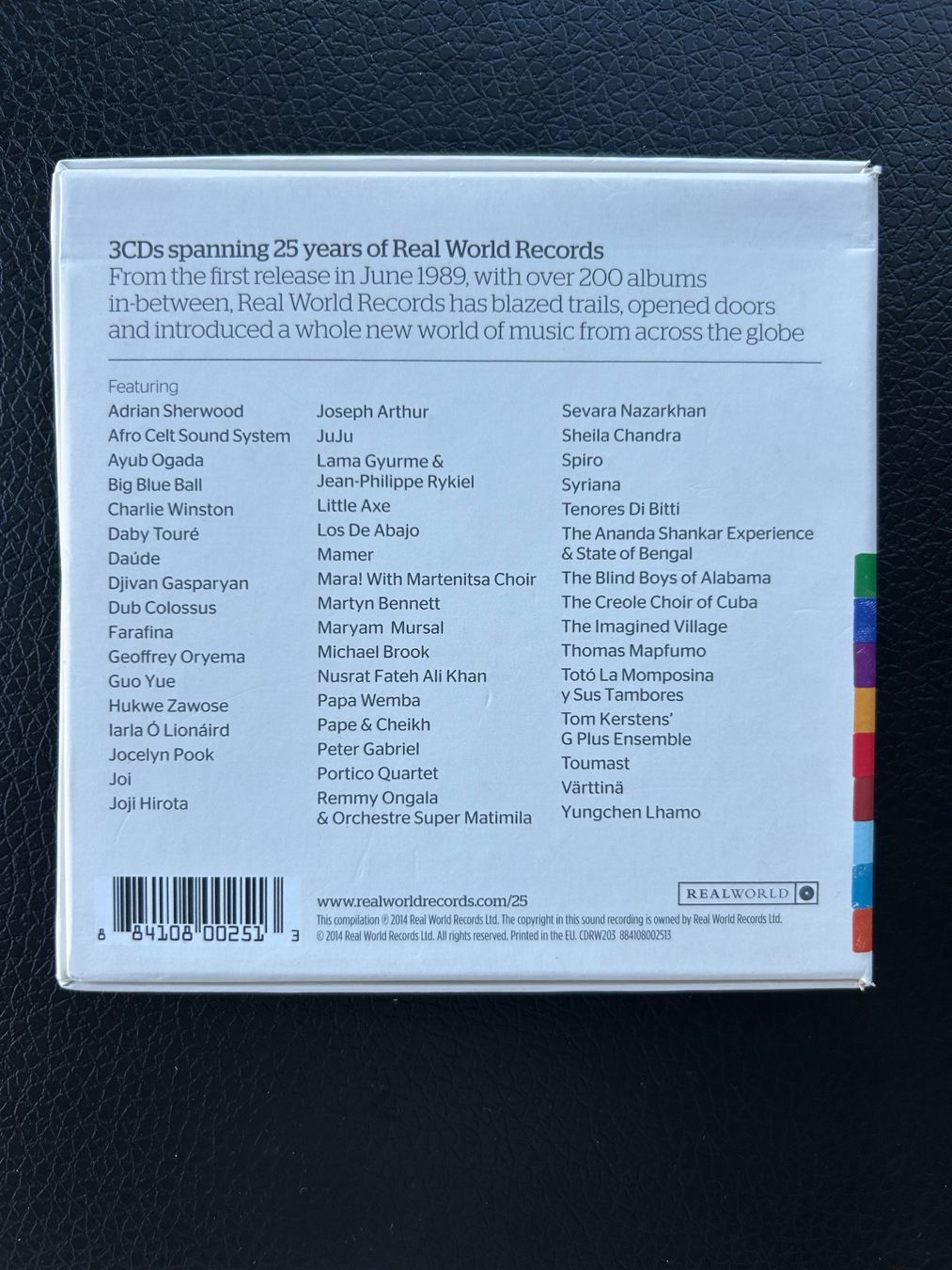 CD: Realworld Records 25 Jubiläum 3CD Box Set – Usato da Steckborn venduto da DavidLM 1