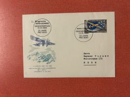 Briefumschlag Gedenkpostflug Bern-Locarno 1963 Schweiz