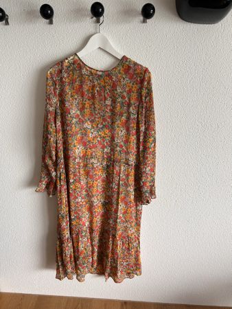 Second Female Kleid Gr. L/40 – florales Midikleid mit Volant