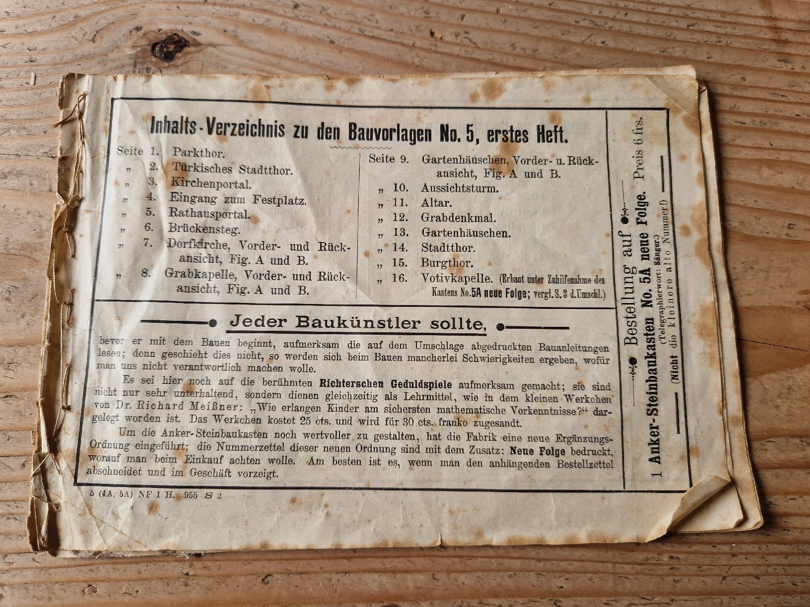 Kit di costruzioni: Anker Steinbaukasten – Usato da Wilen (Sarnen) venduto da Ponok 3