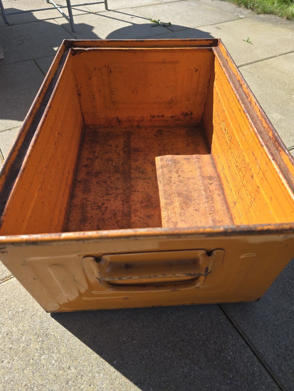 Casse di trasporto: Vintage Schäfer Kasten orange – Usato da Neunkirch venduto da BoBo007