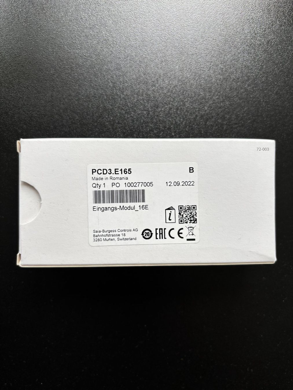 Componenti elettronici: SAIA PCD3 Eingangsmodul – Nuovo e nell'imballaggio originale da Kilchberg ZH venduto da chefe07 1