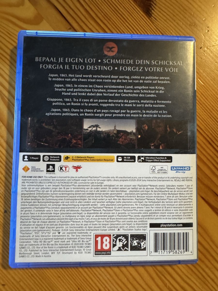 Sony Giochi: Rise of the Ronin , PS5 – Usato da Schwerzenbach venduto da nik_bcj2 1