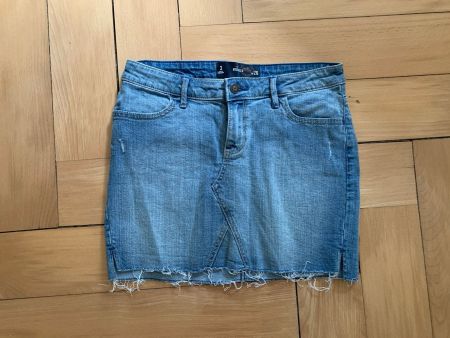 HOLLISTER - Jeansrock hellblau 26