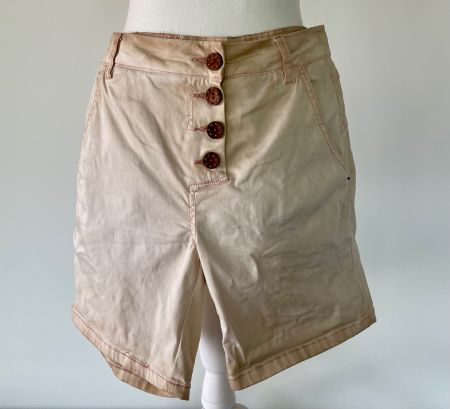 Bianco Jeans - Sommer Shorts Used Look in Beige/Rosé Gr. 34