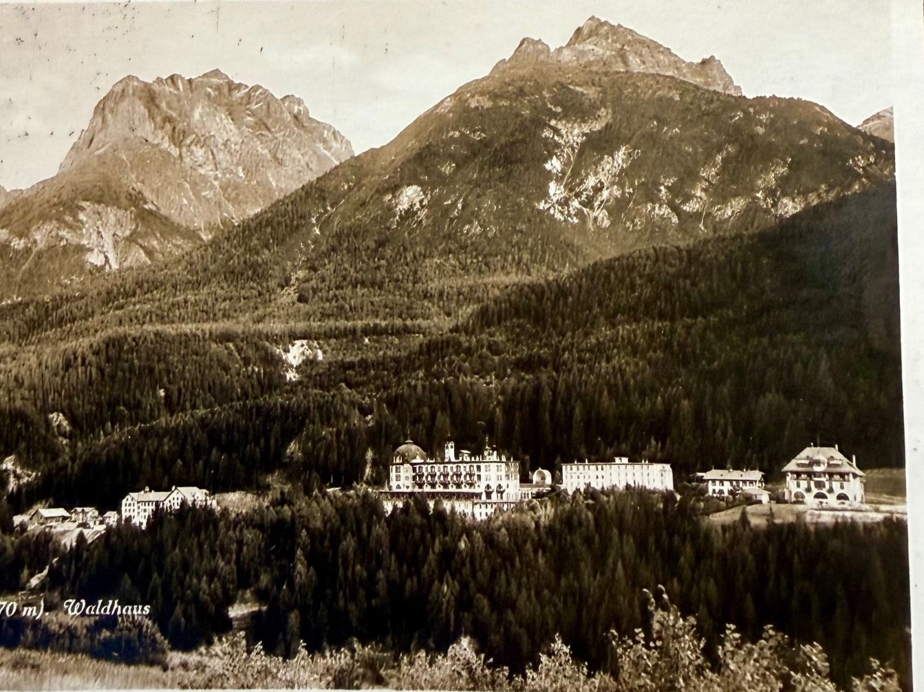 Cartoline postali: Vulpera - Waldhaus 1925 – Usato da Lutry venduto da Ediego 2