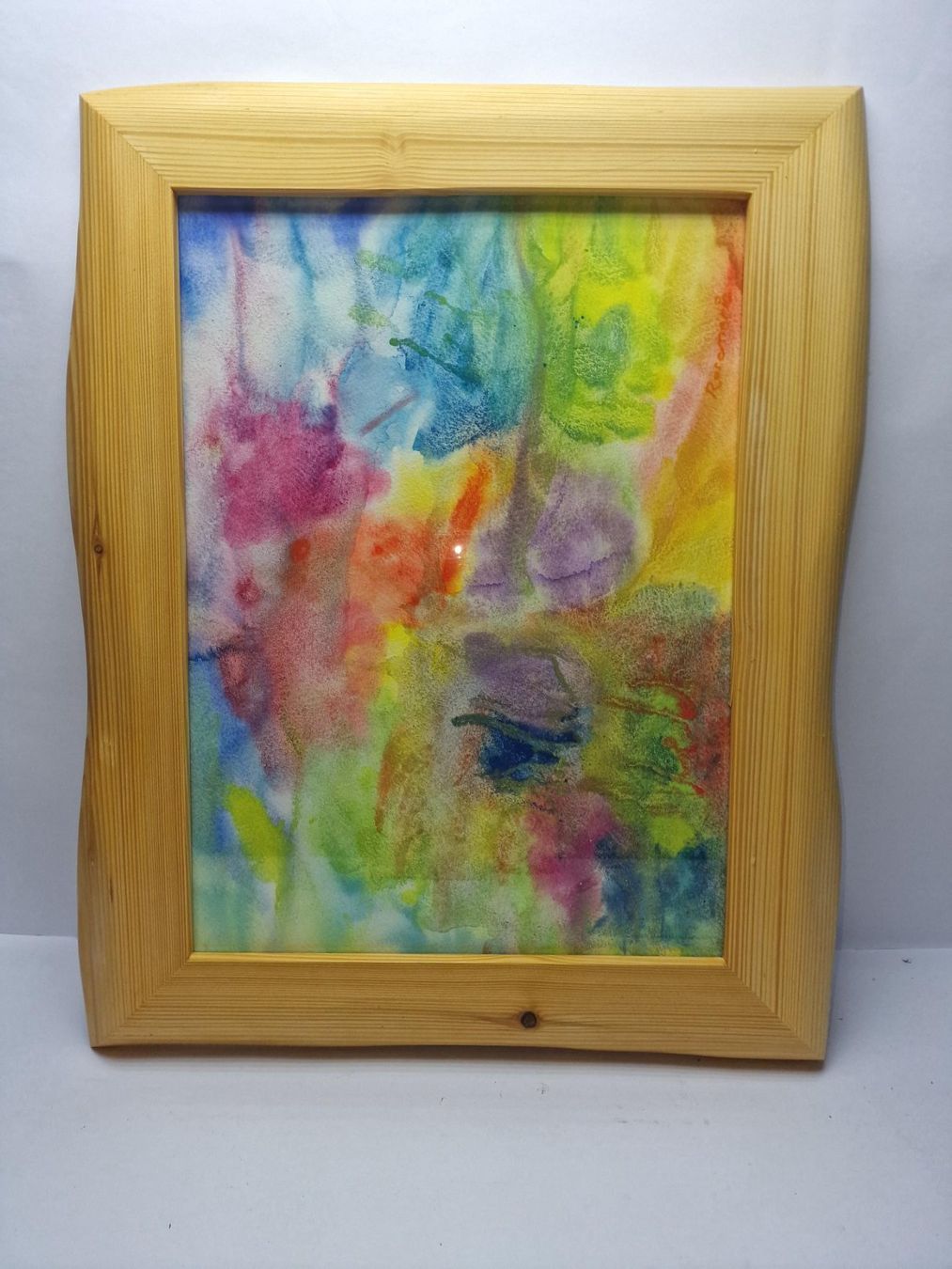 Cadres de tableaux: Schöner Echtholz Bilderrahmen mit Glas – D'occasion à Eschenbach SG par Hoerbys