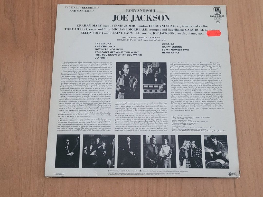 Schallplatten: LP Joe Jackson – Gebraucht aus Martigny von MZ-67 1