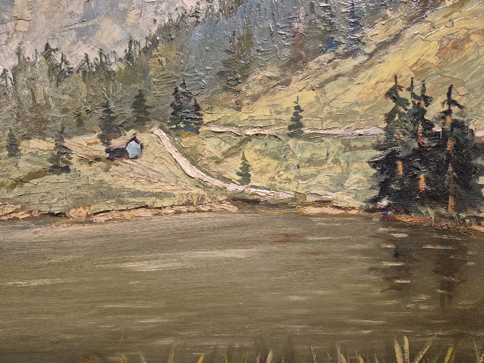 Dipinti: Ölbild Alpine Berglandschaft mit See – Usato da Schaffhausen venduto da Caroline_Stein 2