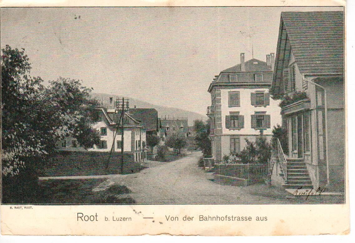 Ansichtskarten: Root LU  1909 – Gebraucht aus Wolhusen von Curver9