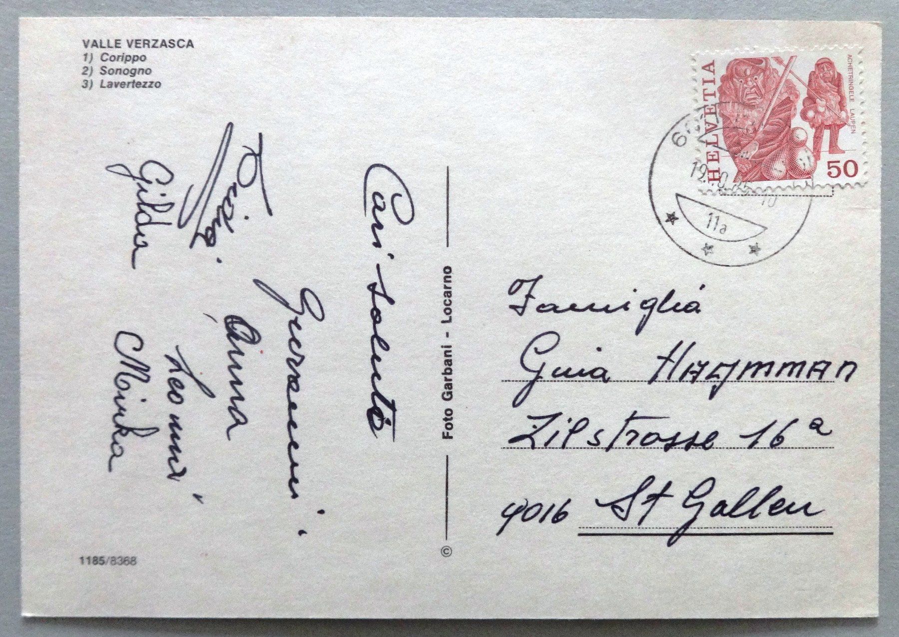 Cartoline postali: Valle Verzasca – Usato da Fétigny venduto da Billy2miny 1