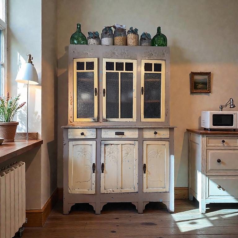 Credenze: credenza cucina anni 50 legno – Usato da Melide venduto da les_ykr5
