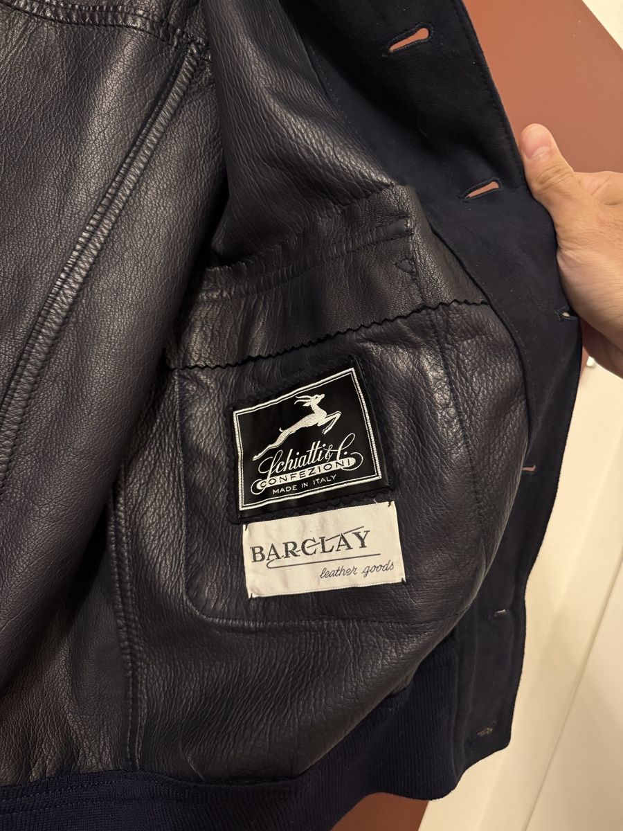 Jacken: Made in Italy Navy Leather Jacket – Gebraucht aus Genève von luc_5q8p 4