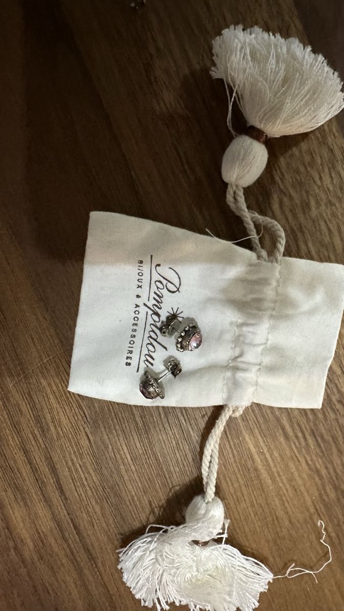 Pompidou Orecchini pendenti & Orecchini a lobo: Silber Ohrstecker Rosa Steinchen Bomidou – Nuovo (secondo la descrizione) da Wasterkingen venduto da Rentier1 1