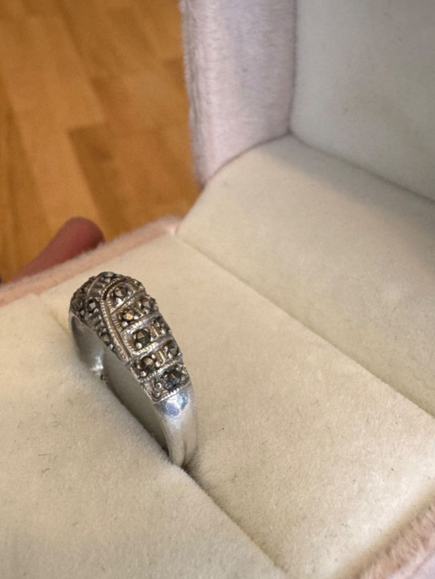 Ringe: Vintage Silberring S925 mit Markasit Stein Gr.55 – Gebraucht aus Zürich von hanna1990 3
