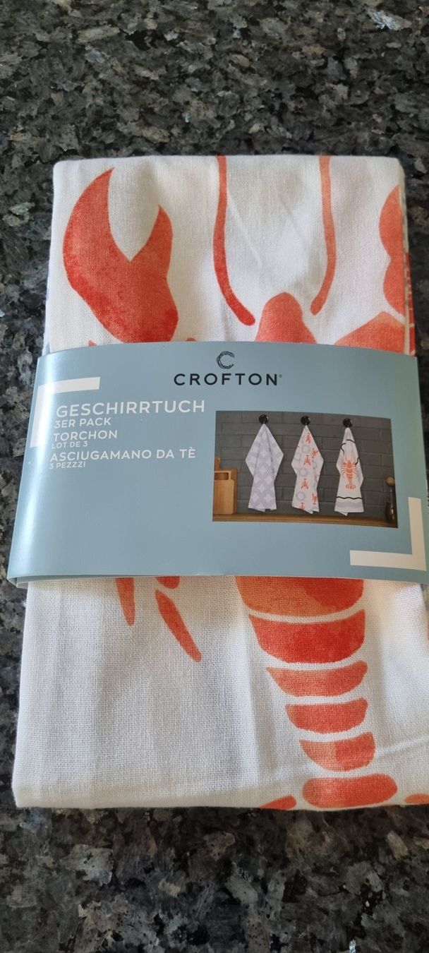 Strofinacci: Crofton Geschirrtuch 3er Pack 100% Baumwolle – Nuovo (secondo la descrizione) da egliswil venduto da Maggy6