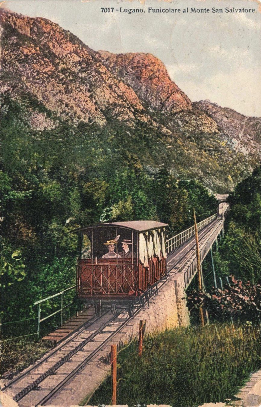 Cartoline postali: Lugano Funicolare S. Salvatore – Usato da Biasca venduto da Blenio71