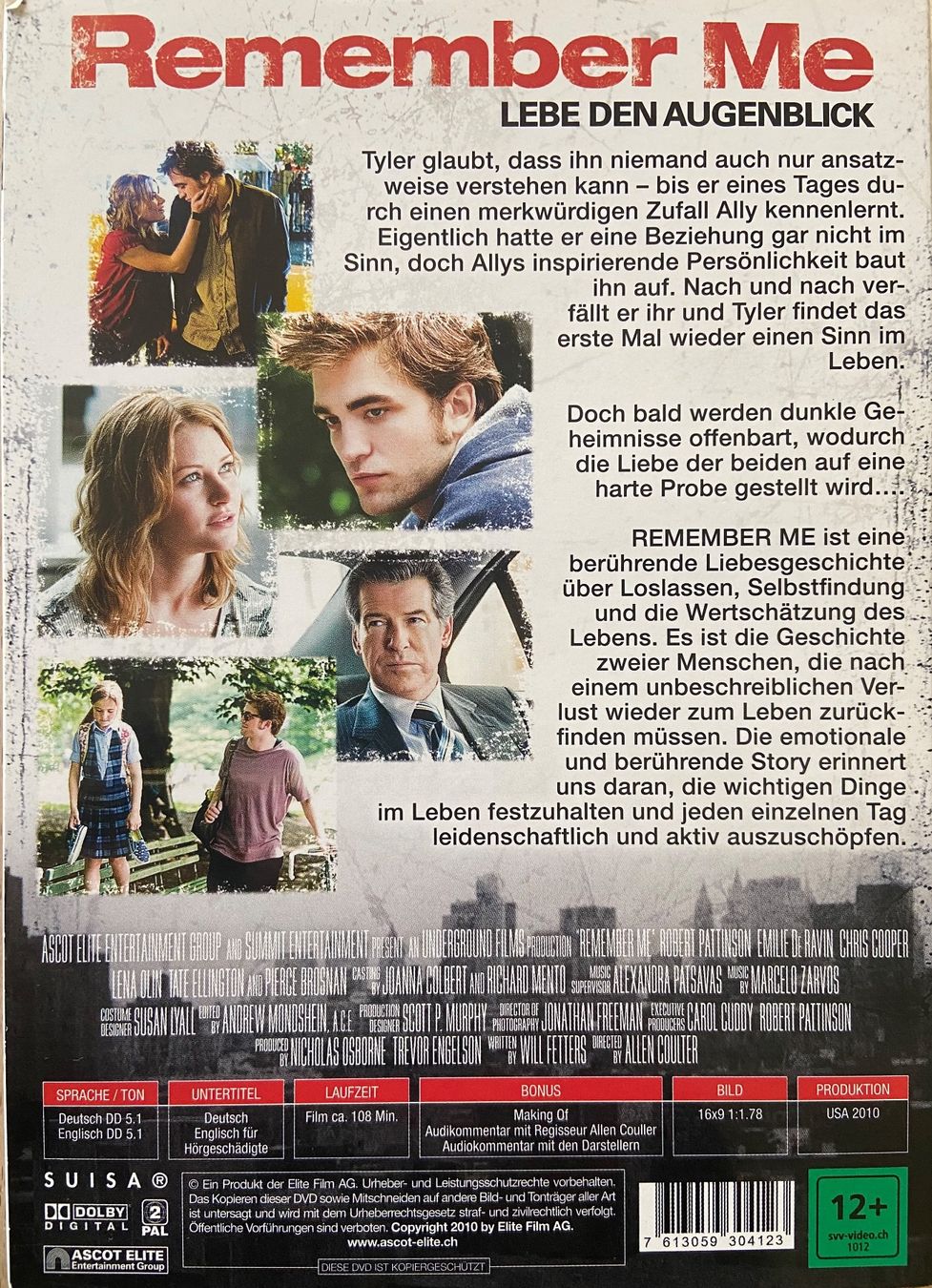 Tutti i DVDs: Remember me - Robert Pattinson – Usato da Widnau venduto da ama_7xzk 1