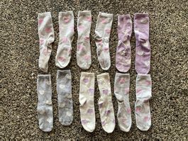 6 Paar Socken Herz, Gr. 34-36