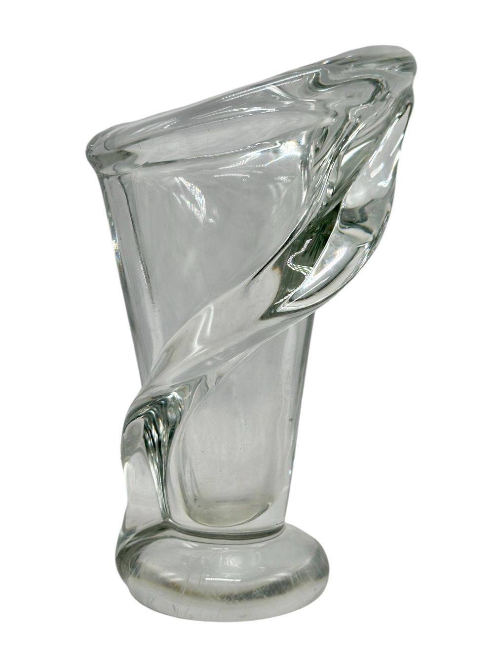 Vasi & Recipienti: Vase en cristal de Vannes Le Chatel Calla Lily – Usato da Morges venduto da 1tiquaire 3