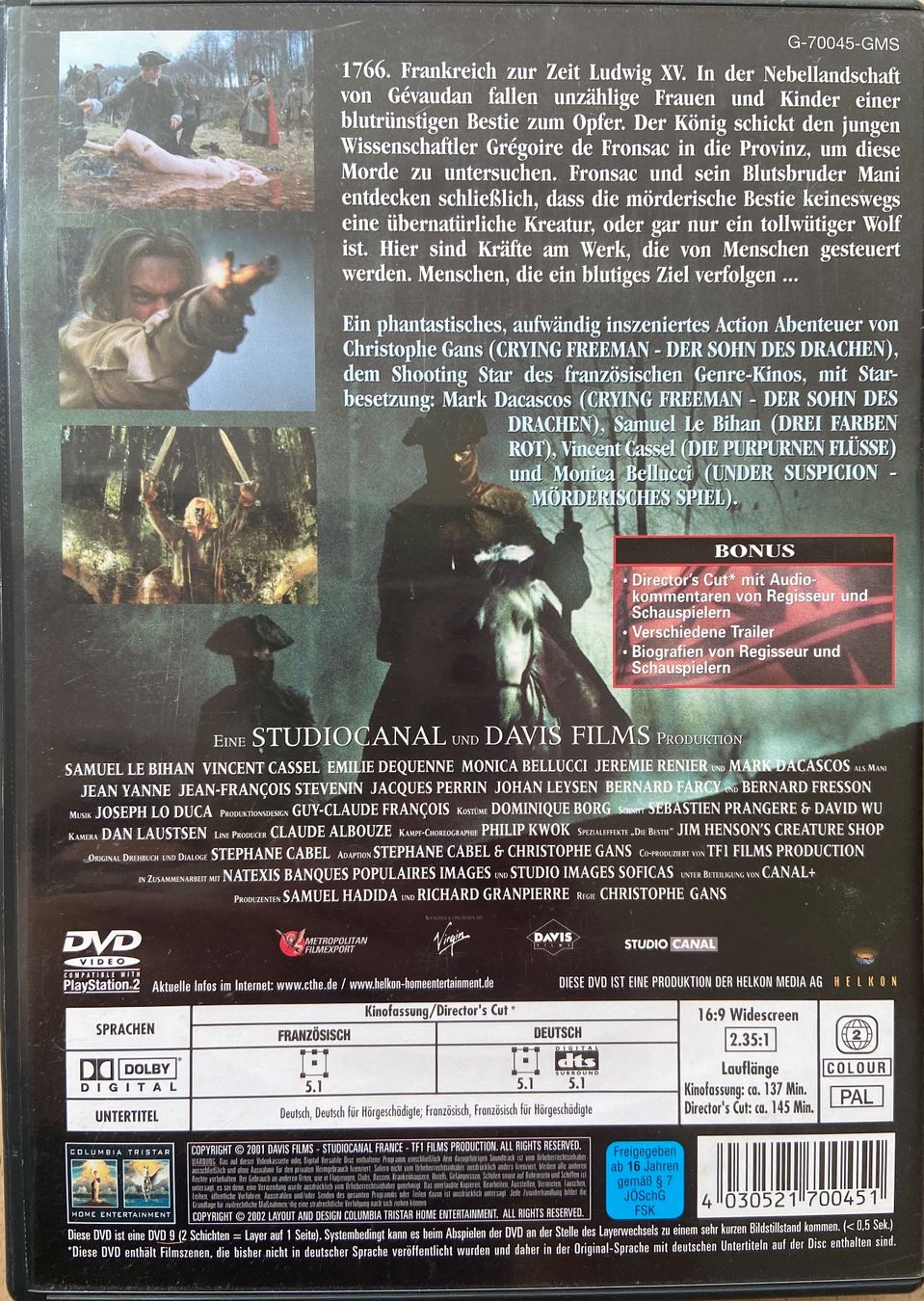 Tutti i DVDs: Pakt der Wölfe – Usato da Widnau venduto da ama_7xzk 1