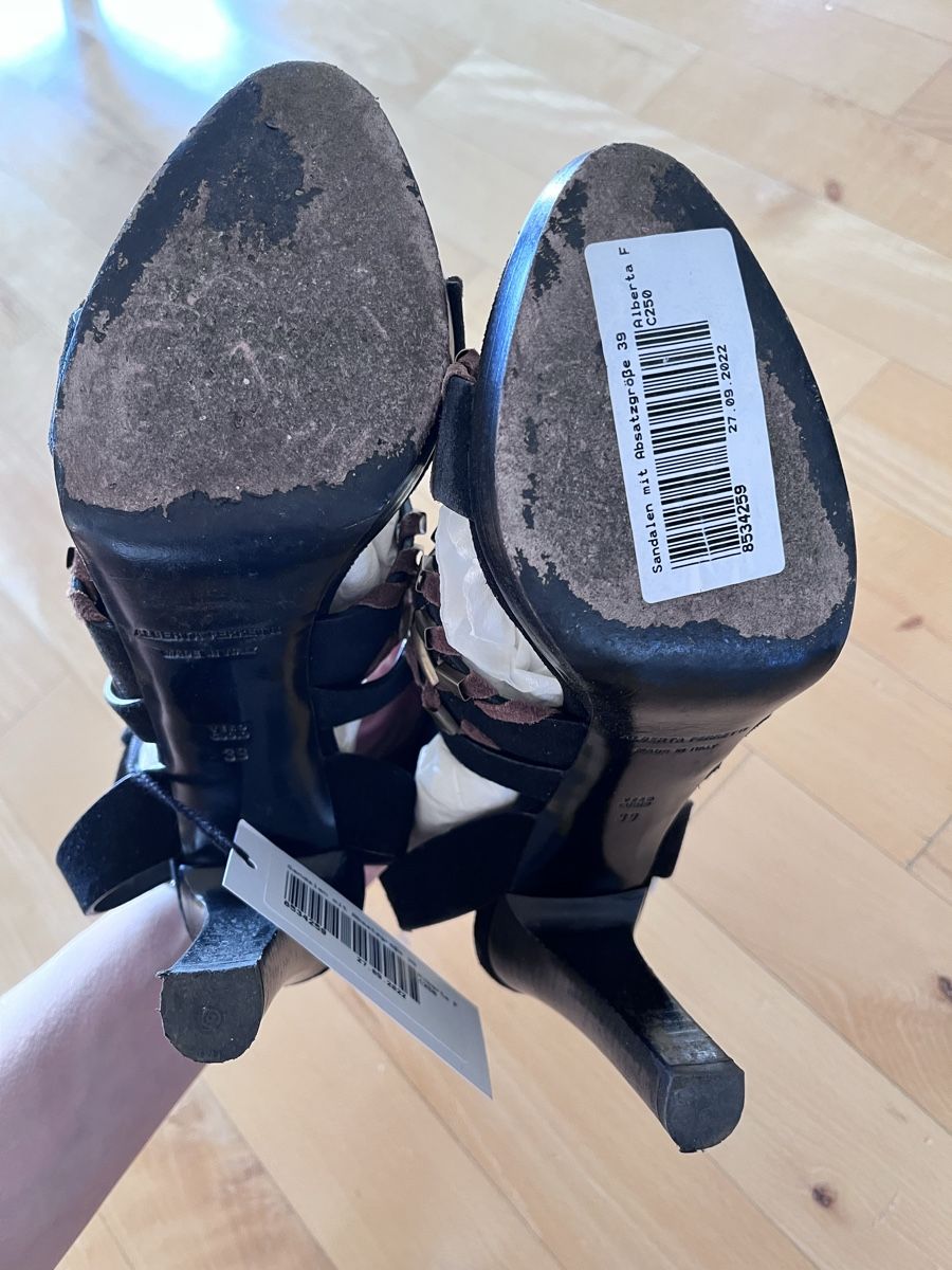 Scarpe da donna: Sandali Alberta Ferretti neri eleganti 39 – Usato da Lausanne venduto da giu_f5br 3