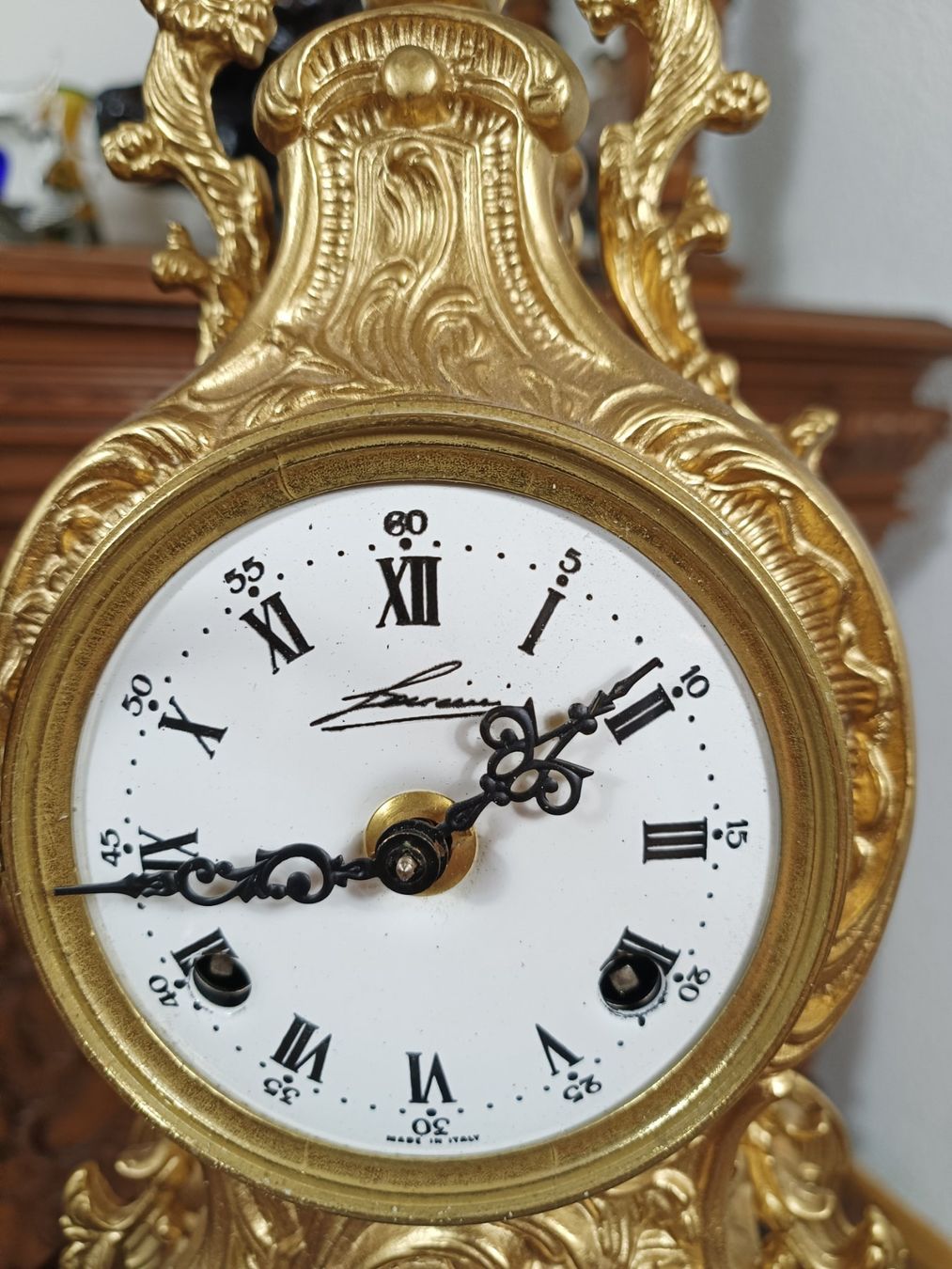 Orologi da terra & Orologi da parete: Kaminuhr Messing Lancini Hermle Barock-Stil – Usato da Steffisburg venduto da ZeitReise_ 1