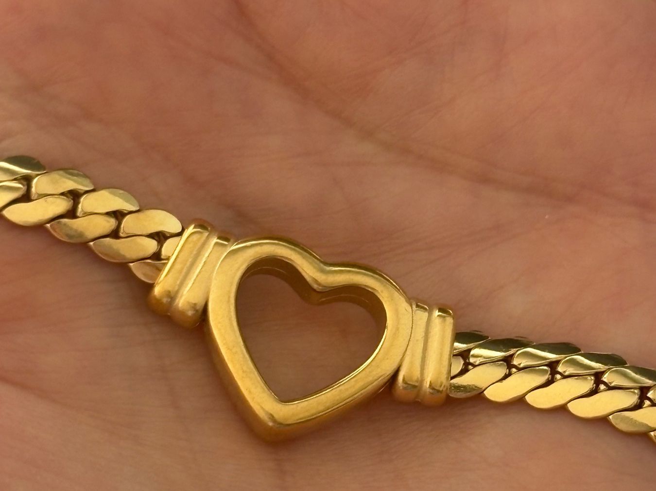Catenine: Luxus Elegante Edelsthal Kette Farbe : Gold – Nuovo (secondo la descrizione) da Biel-Bienne venduto da Roserosse13 7