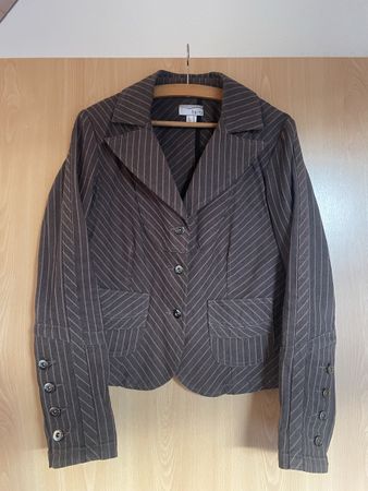Veste blazer Heine T36 à rayures, chic et intemporelle