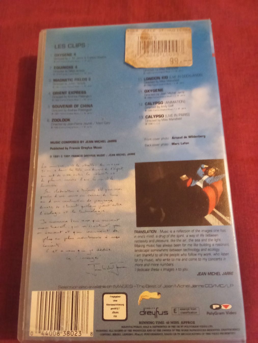 Images - The Best Of Jean Michel Jarre PolyGram VHS (Gebraucht) in ...