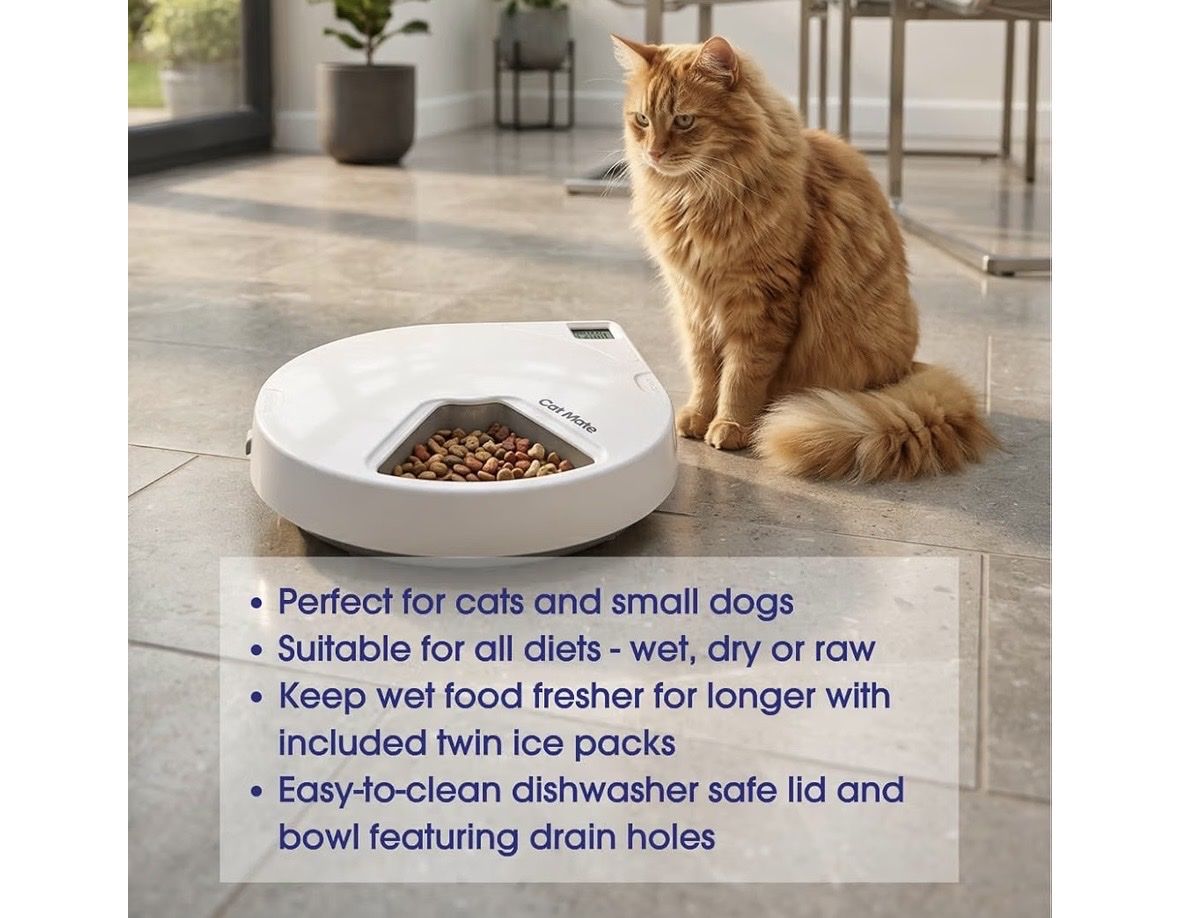 Schalen: Cat Mate C500 Automatischer Futterautomat mit Timer – Neu und originalverpackt aus Niederbipp von mal_wq8k 9