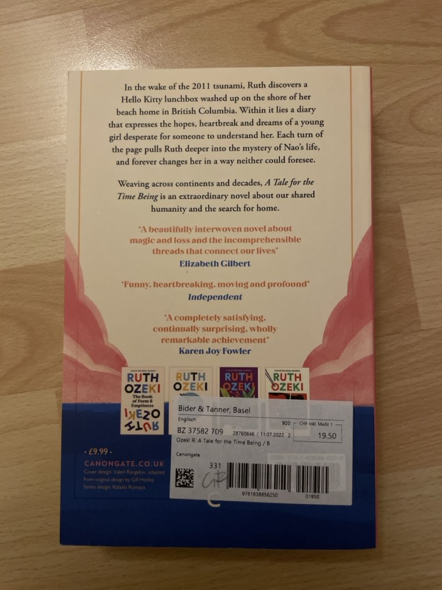 Libri: Ruth Ozeki - A Tale for the Time Being – Nuovo (secondo la descrizione) da Münchenstein venduto da jan_5fyc 1