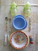 Baby Kleinkind Teller und Besteck / Geschirr Set