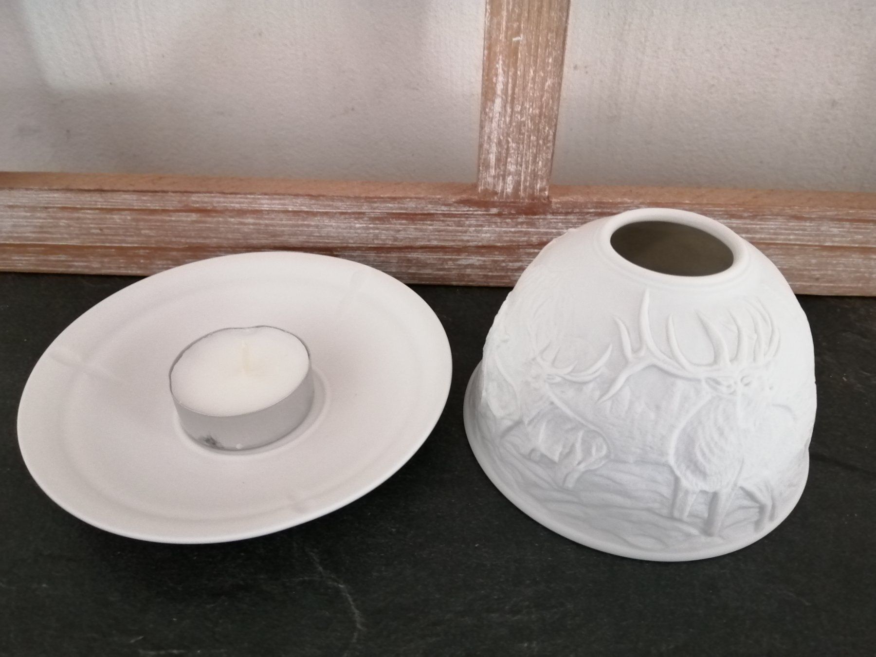 Tutte le decorazioni: 🎯Elch  Licht 3D Bild mit Teelicht – Nuovo e nell'imballaggio originale da langenthal venduto da Jordi04 1