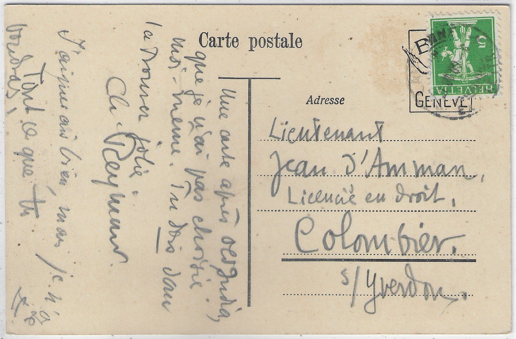Cartoline postali: Lausanne -Cascade du bois de Sauvablin - animee – Usato da Ettingen venduto da Kartenplanet 1